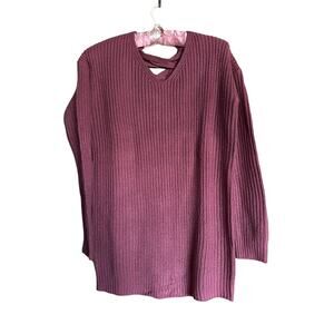 Zoey Pink Long Sleeve Sweater Size Small